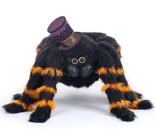 Katherine's Collection Hollow Fluffy Spider Halloween Candy Bowl Decor picture