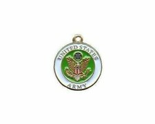 U.S. Army Mini Round Logo Charm Pendant - .5