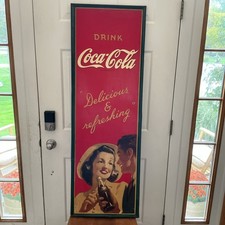 1941 Coca Cola Metal Sign 18