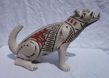 TOMAS QUINTANA MATA ORTIZ MEXICAN POTTERY DOG EUC VINTAGE EFFIGY picture