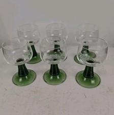  Schott Zwiesal Roemer Wine Clear Bee Hive Style Glasses (6) picture