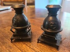 Plastic Wood Stove Salt And Pepper Shakers picture