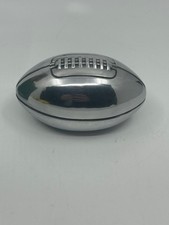 Sports Edition Silver Tone Football Paperweight New In Box picture