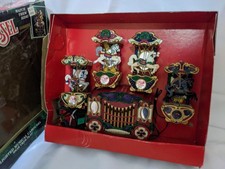 Mr Christmas Holiday 4 Carousel Horse Circus Organ Musical Lighted 1994 EUC  picture