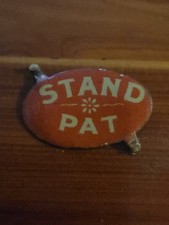 1904 Presidential Campaign Tin Tag Stand For Pat Campaign picture