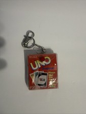 Worlds Smallest Uno Card Game Keychain Pack 2001 Miniature Mattel HTF picture