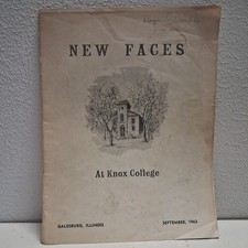 New Faces at Knox College 1963 Yearbook picture