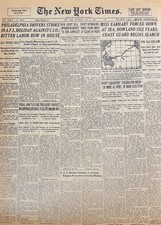 Vintage Amelia Earhart Disappears NEW YORK TIMES News Article Estate Sale Find picture