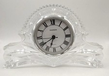 Vintage Shannon Crystal Mantel Desk Clock 24% Lead Crystal Glass picture