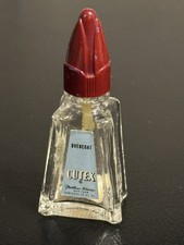 Cutex Nathan Warren New York  Vintage Vanity Red Cap Cutex Overcoat 1/4 fl oz picture
