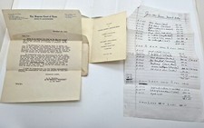 Vintage Law Firm History - 1960s - Beaumont TX - Bar Exam Letter, Company Ledger picture