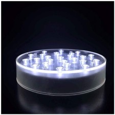 6in Round LED Light Base USB + Battery Display Stand for Crystal Glass Art Vase picture