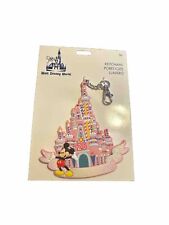 Walt Disney World 25th Anniversary Vault Collection Pink Cake Castle Keychain. picture