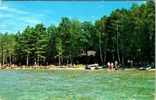 1965, Beach View, HIGGINS LAKE, Michigan Postcard picture