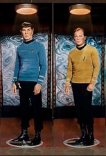Vintage 1976 Star Trek 6' Kirk & Spock Posters Large For Door picture
