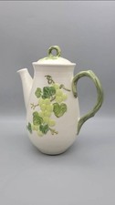 Vintage Metlox Poppytrail Grape Arbor Green Coffee Pot Teapot Sculptured Grape  picture