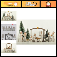 12-Piece Christmas Nativity Scene Set - Holy Family Figurines, Festive Decor picture