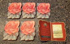 Vintage STANHOME Rust Proof ROSE Pocket SEWING NEEDLES Lot of 6 picture