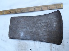 vintage U.S.A. stamped large single bit axe head antique usa axe head 3lb 14 oz. picture