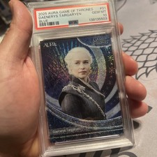 Pop 1 2025 Aura Game Of Thrones Daenerys Targaryen Blue /95 Psa 10 picture