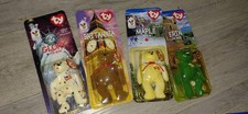 RARE ERRORS McDonalds Ty Beanie Babies Int'l Bears Maple, Glory, Erin, Britannia picture