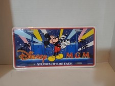 Vintage Disney World MGM Studios License Plate Sealed Mickey Mouse 1990’s  picture