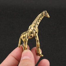 Solid Brass Giraffe Figurine Statue Home Ornaments Animal Figurines Gift picture