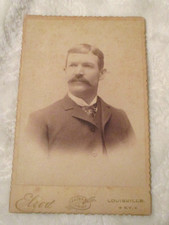  Antique~Sepia-Toned~Cabinet Card~Photograph~Unidentified Gentleman~Late 1800's picture