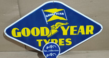 Good Year Tyres Porcelain Enamel Sign 30 x 18 Inches 1 Sided picture