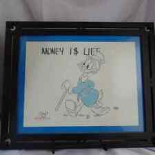 Framed Disney Hand Drawn Scrooge Mc Duck from 2000 picture