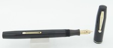 Waterman 32A Black & Gold Fountain Pen - 1930's - 14kt Accountant's Nib picture