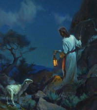 JESUS CHRIST IS THE LAMB OF GOD LOST SHEEP 8.5X11 PHOTO LORD FATHER SON POSTER picture