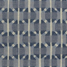 Galbraith & Paul Handprinted 100% Linen Fabric- Tartan / Blue 1.50 yds TT-312 picture