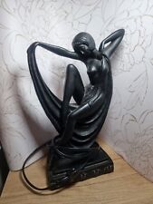 ART DECO Style Crosa Collection LAMP of NUDE LADY Light Vintage 1993 working  picture