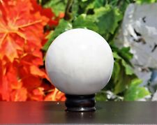Large 120MM White Jade Stone Healing Metaphysical Energy Spirit Power Sphere  picture