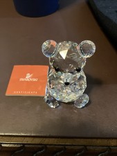 Swarovski Crystal Figurine Large Teddy Bear Figurine 10009 7637 NR 075 000 MIB picture