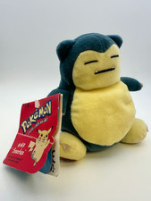 Vintage 1998 Hasbro Pokémon #143 Snorlax Bean Bag Plush with Tag picture