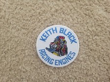 ORIGINAL Rare Discountinued Vintage Keith Black Racing PATCH 6 color patch 3.5