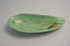 Vintage California Pottery Ashtray USA Green Swoop MCM Collectible ART picture