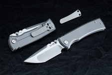 Chaves Knives Ultramar Redencion Street Satin Tanto Blade w/ Titanium Handle picture
