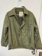 Vintage Vietnam Era US Navy Seabees CTU 116 A-2 Deck Jacket Medium 1967 picture