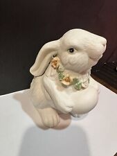 Vintage K's Collection Bisque Porcelain Easter Bunny Rabbit Figurines EUC picture