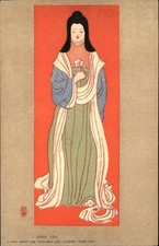 Nara Era Woman Japanese Art c1900s-10s Vintage Postcard bhn picture