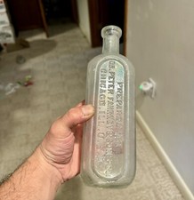 Dr Peter Fahrney & Sons Chicago IL Patent Medicine Bottle Fancy Back Pattern Dug picture