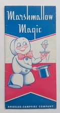 Vintage 1937 Marshmallow Magic Recipe Booklet Angelus Campfire Mascot Chicago IL picture