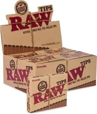 Raw Natural Unrefined Pre-Rolled Filter Tips Full Box Of 20 (21 Per Box) picture