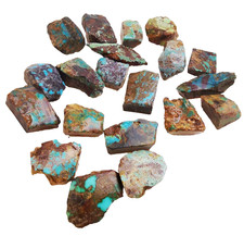 20Pcs Turquoise Natural Chips Nugget, Not Stabilized or Polished, Nishapour Mine picture