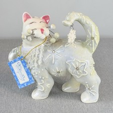 Limited WhimsiClay Ceramic Christmas Cat 