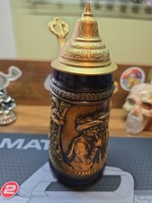 Vintage Gerz mid-20th-century German relief lidded beer stein 1960s/1970s picture