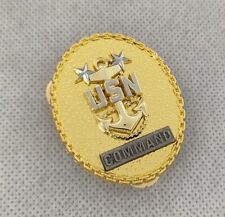 U.S. NAVY USN  E9 CHIEF PETTY OFFICER: MASTER OF THE COMMAND PIN METAL BADGE picture